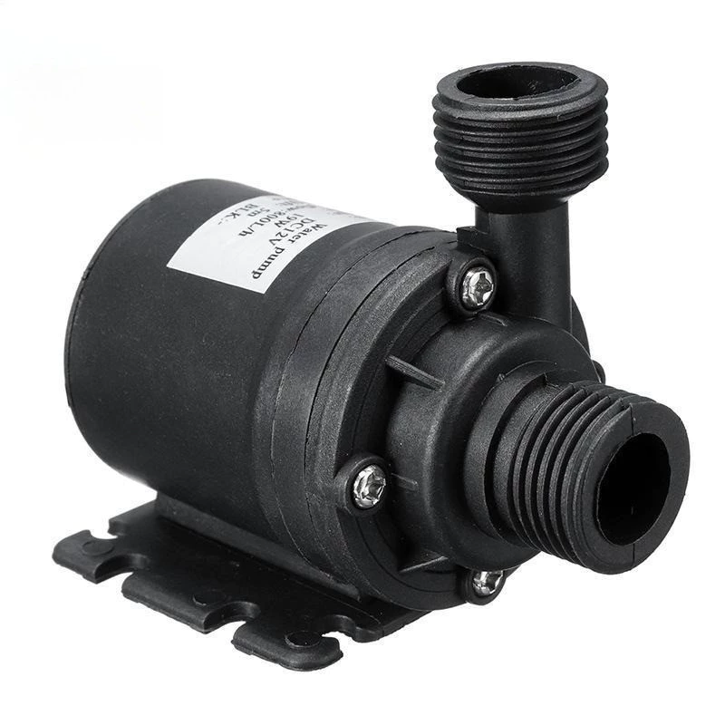 12V ปั๊มน้ำใต้น้ำ 800ลิตร/ชม. 5ม. มอเตอร์ไร้แปรง ตู้ปลา น้ำพุ ระบบทำความเย็น พกพา