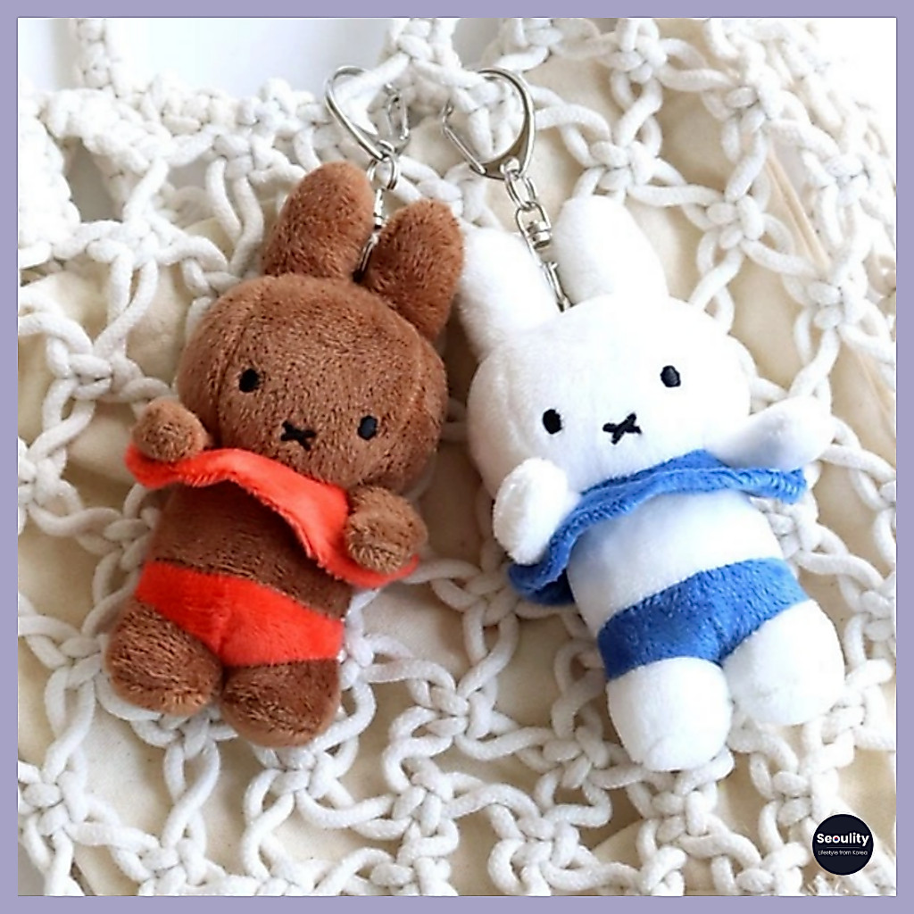 [ตุ๊กตากุด Miffy | แฮงค์กุด Melanie Ice Cake Tanning] ตุ๊กตากระเป๋ากระต่ายน่ารักขนาด 12 ซม.