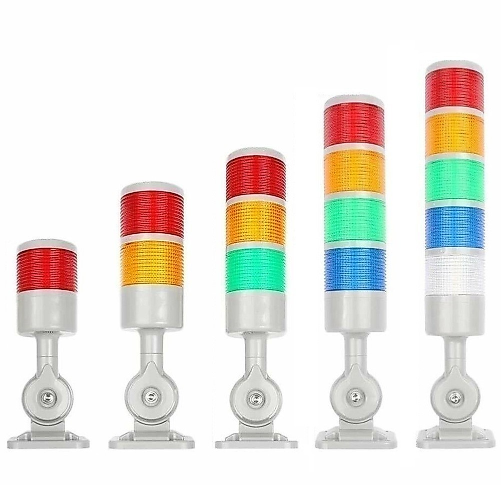 【AMZ】Warn Ing Light Signal Tower Lights 1-5 (W) 12-24VDC Buzzer Alarm Durable