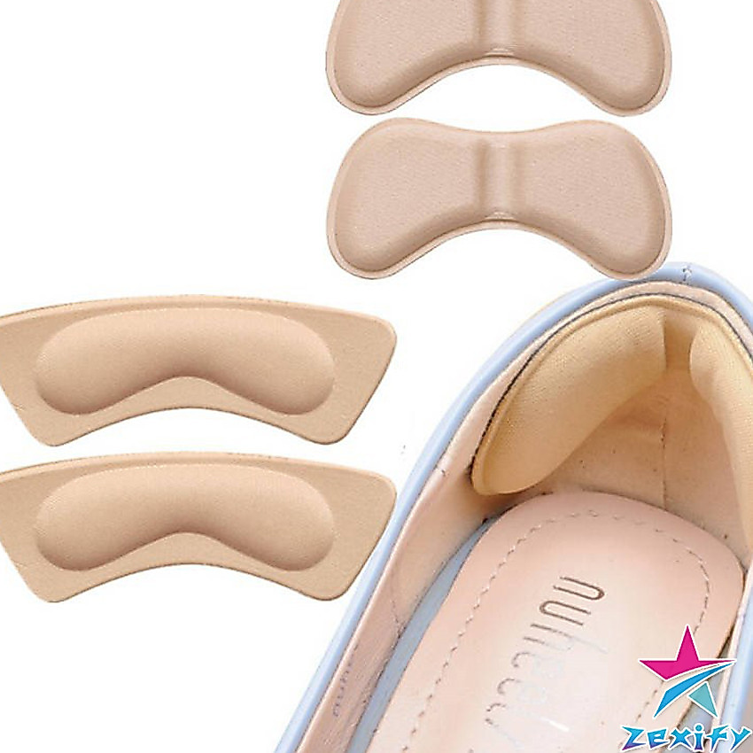 ZXF แผ่นกันกัด  แผ่นกันรองเท้ากัด เนื้อนิ่ม ช่วยแก้รองเท้าหลวม 1 แพค ต่อ คู่  Sponge heel pad