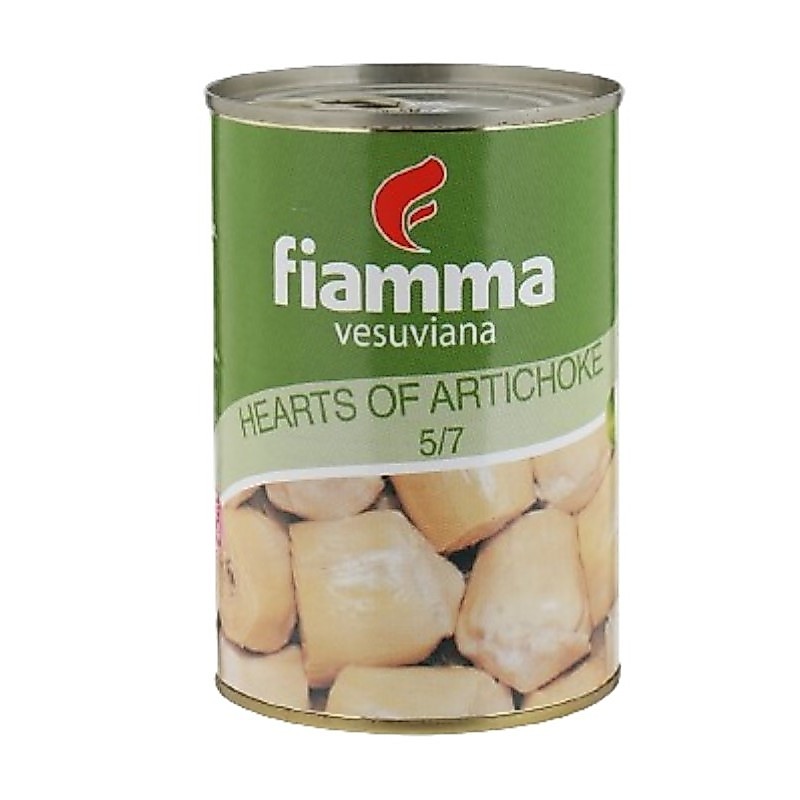 ไฟมมา แกนกลางดอกอาร์ติโชคในน้ำปรุงรส ขนาด 400 กรัม - Fiamma Hearts of Artichoke