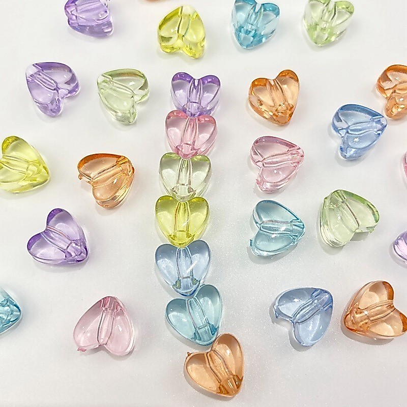 10g อะคริลิค 12 มม.โปร ่ งใส glossy love ลูกปัด diy วัสดุเด ็ กทําด ้ วยมือลูกปัดเครื ่ องประดับหลวมลูกปัดอุปกรณ ์ เสริมขายส ่ ง