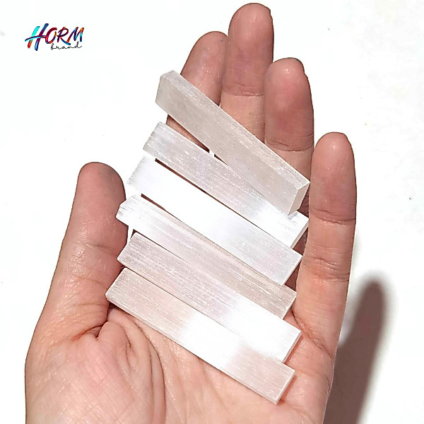 Selenite Wand 6cm. แผ่นเซเลไนต์แท้ 100%