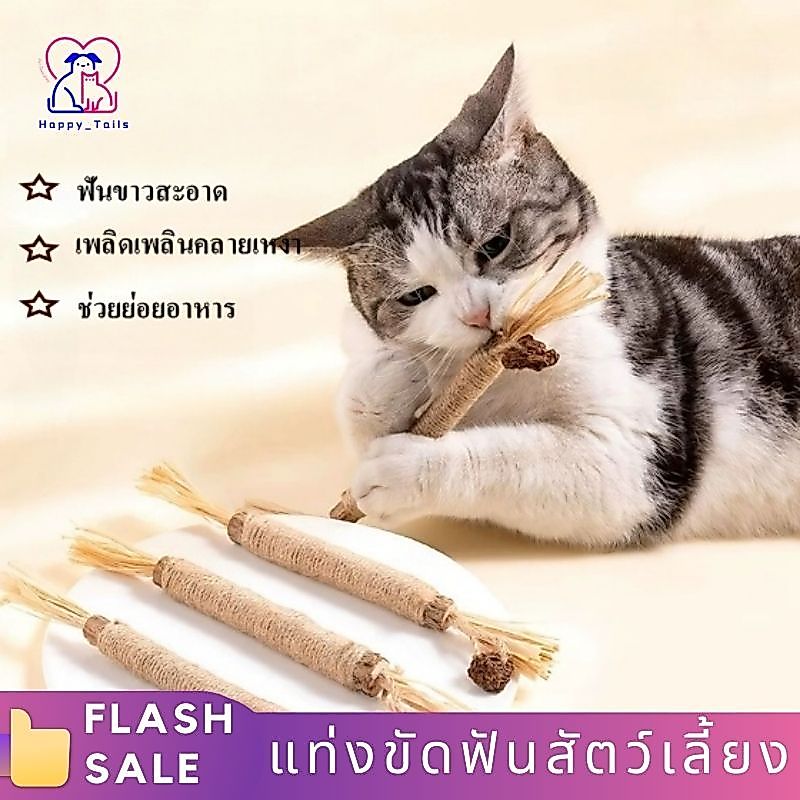 ไม้แมวเมา อันใหญ่ ไม้ขัดฟันแมว ของเล่นแมว ไม้มาทาทาบิขัดฟันแมว ป้องสุขภาพช่องปาก ขัดฟันแมว ลดคราบหินปูน พร้อมส่งในไทย