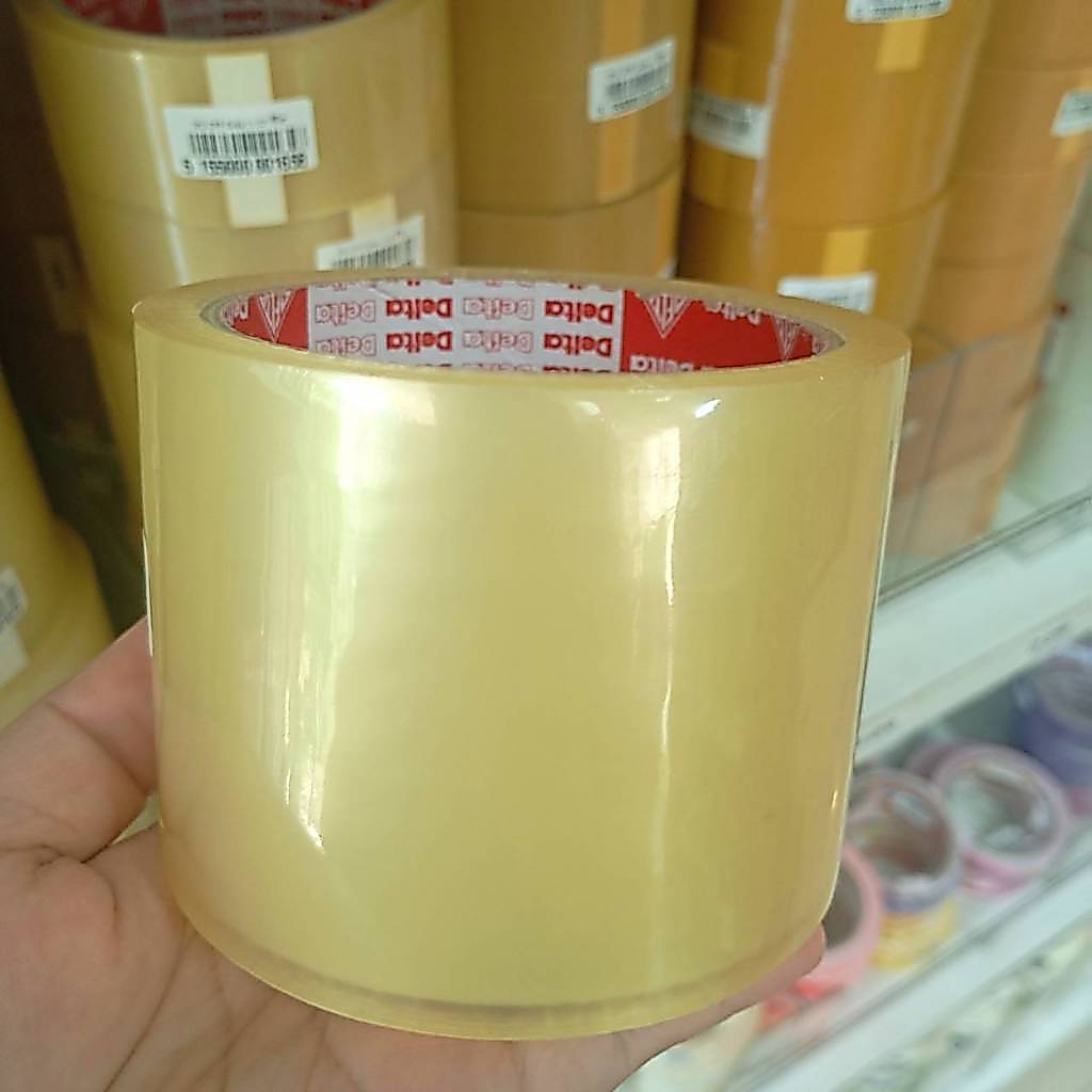 OPP เทป เดลต้า ขนาด 3 นิ้ว x 45 หลา สีใส | Delta OPP Tape