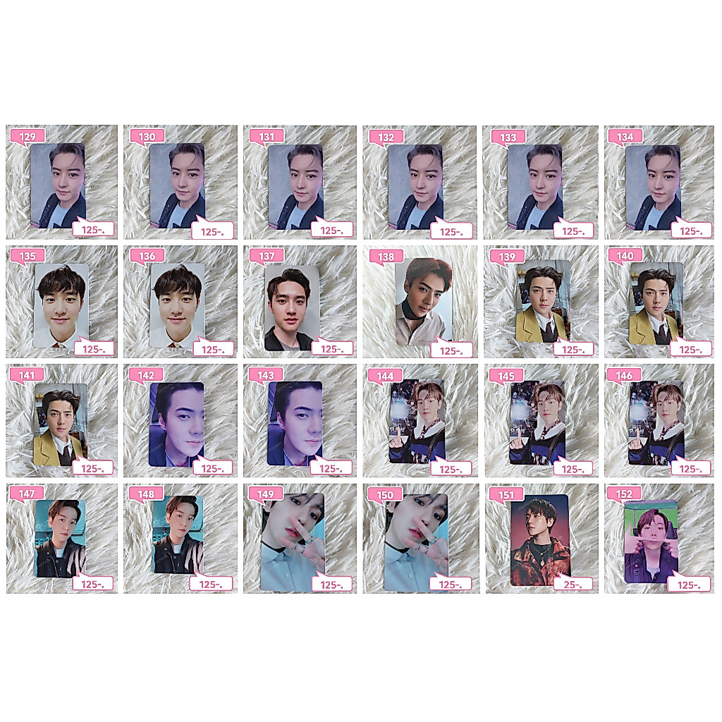 [ราคาพิเศษ] การ์ดเอ็กโซ EXO การ์ดแท้ ทุกใบ Official Cards EXO การ์ดอัลบั้มแท้