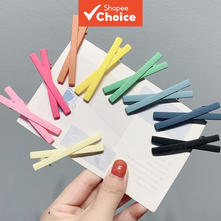 กิ๊บติดผมสีมาการองหวาน 40 ชิ้น Duckbill Pins สําหรับผู้หญิงสาวอินเทรนด์