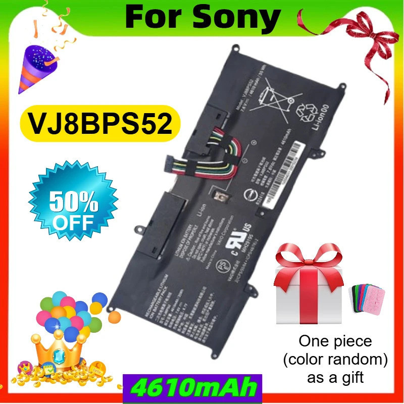 VJ8BPS52 แบตเตอรี่แล็ปท็อปคุณภาพสูงสําหรับ Sony VAIO S13 VJS112C0911W VJS132C0711B VJS131C0211S VJS1