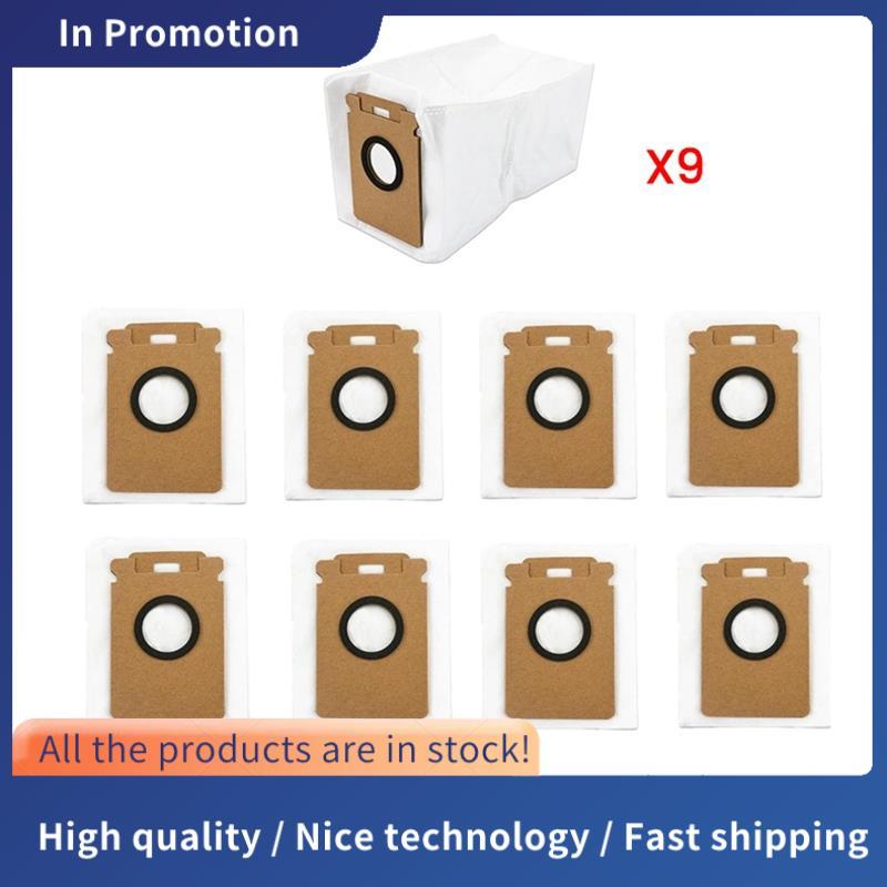 9PCS เปลี่ยนถุงเก็บฝุ่นสําหรับ H60 Hub Ultra/H60 Hub Pro/H50 Ultra อัตโนมัติ Emptying Station Sweepe