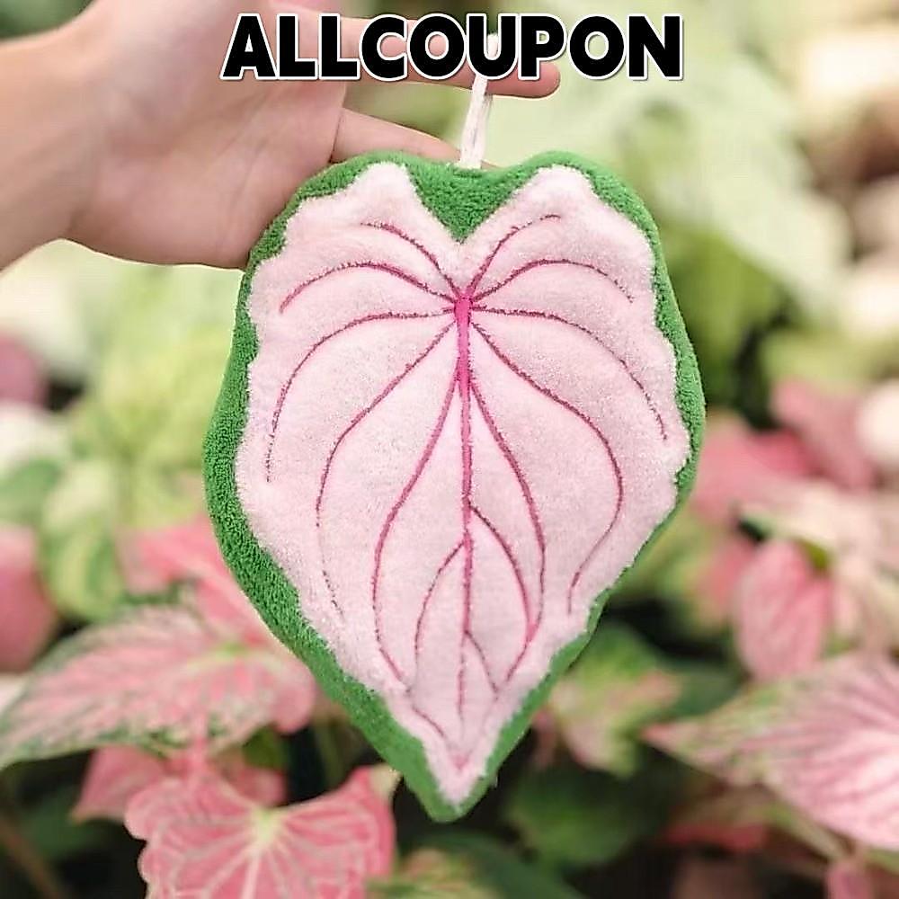 ALLCOUPON ผ้าขนหนูครัวผ้าเช็ดมือนุ่มสองชั้นหนาความเร็วแห้งใบดูดซับผ้าขนหนูใช้ในครัว