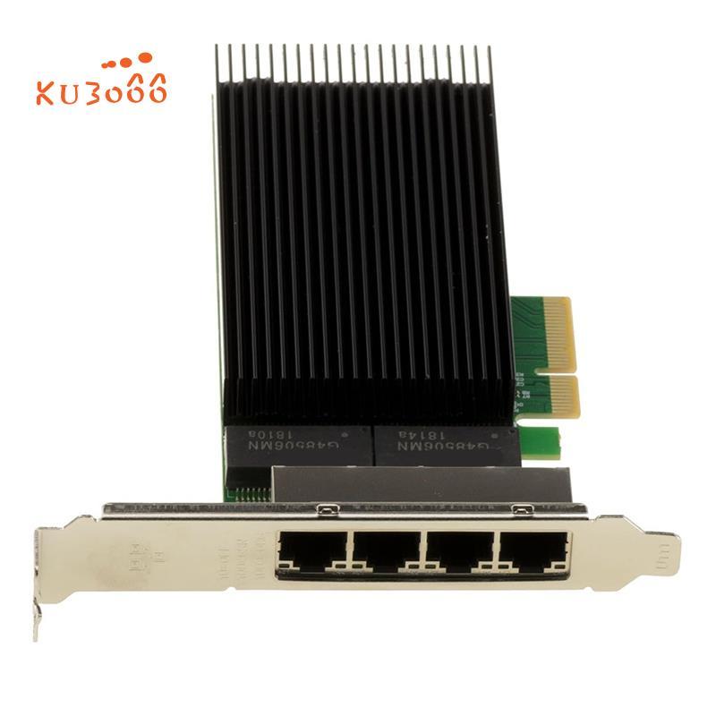 PCIe Card Network Controller 2.5G X4 LAN Gigabit Ethernet 4 พอร์ต RJ45 Quad Chipset รองรับ 10 100 10