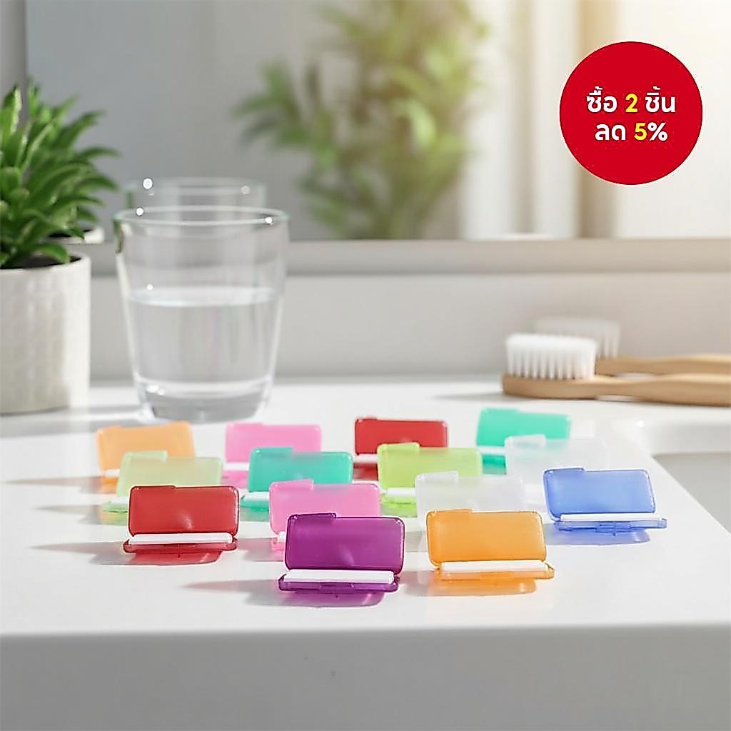 ขี้ผึ้งจัดฟัน Ortho Wax 10 ชิ้น มีกลิ่นผลไม้ สําหรับป้องกันช่องปาก