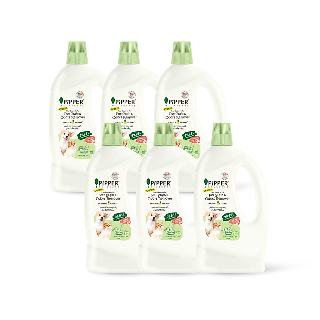 PiPPER STANDARD ผลิตภัณฑ์ทำความสะอาดพื้นสำหรับสัตว์เลี้ยง กลิ่นเลิฟลี่ (Lovely Scent) 700 มล. ยกลัง 6 ขวด