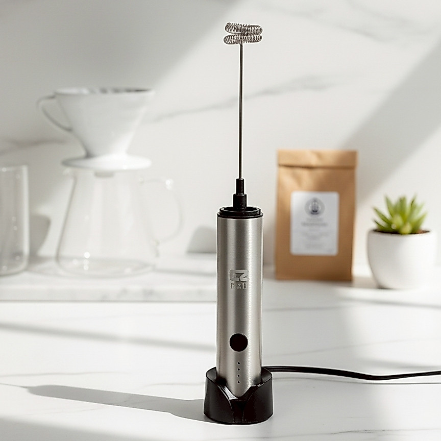 ETZEL Electric Milk Frother เครื่องตีฟองนมอัตโนมัติแบบมือถือรุ่น SN9801 ปรับระดับ 3 ระดับ