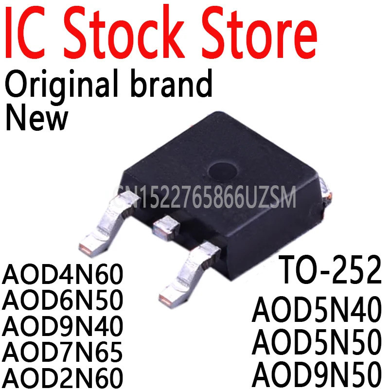 5PCS D4N60 D6N50 D9N40 D7N65 D2N60 D5N40 D5N50 D9N50 AOD4N60 AOD6N50 AOD9N40 AOD5N40 AOD9OD5N50 AOD5