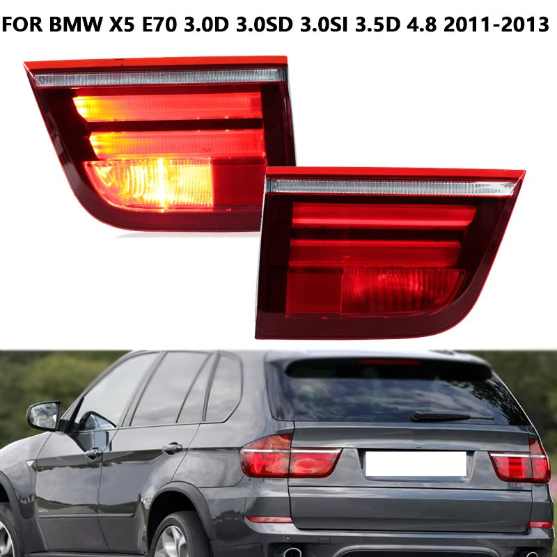ไฟท้ายด้านในสําหรับ BMW X5 E70 3.0d 3.0sd 3.0si 3.5d 4.8 2011 2012 2013 ด้านหลังสัญญาณคําเตือนเบรคโค