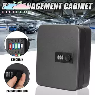 LITTLEX Key Safe รหัสรีเซ็ตรหัสผ่านล็อคได้ติดผนังกล่องกุญแจรถสํานักงาน