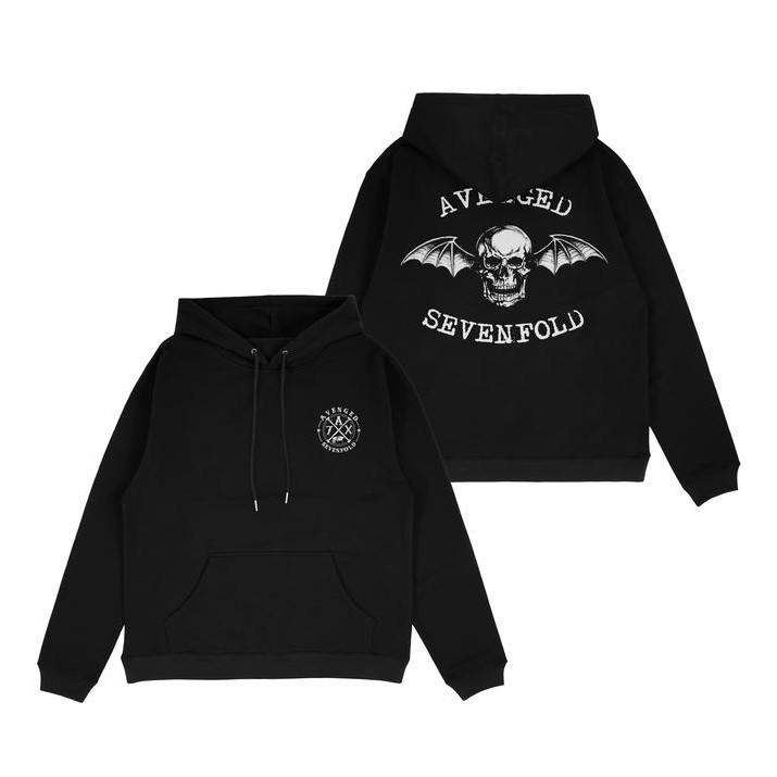 🍐 【boxy hoodie】 Hoodie Jumper Hitam Band Avenged Sevenfold Unisex