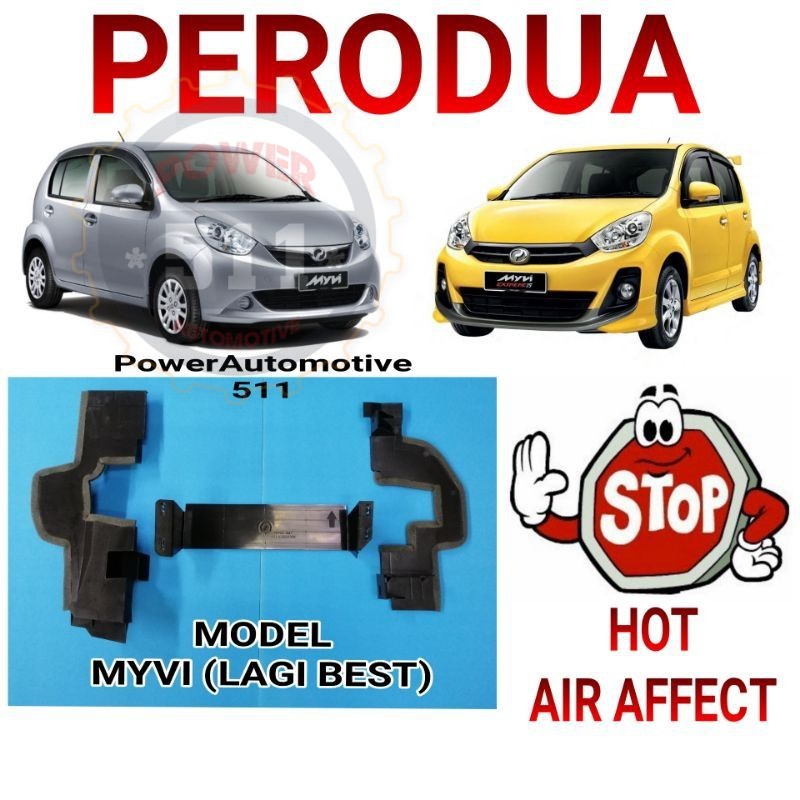 (SET LENGKAP) Myvi Lagi Best / ICON 1.3 - 1.5 Condenser Cover / Myvi Lagi Best / Myvi Icon 1.3 / Ico