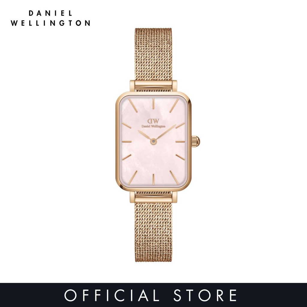 Daniel Wellington นาฬิกา Quadro Pressed Rose Gold MOP สีโรสโกลด์