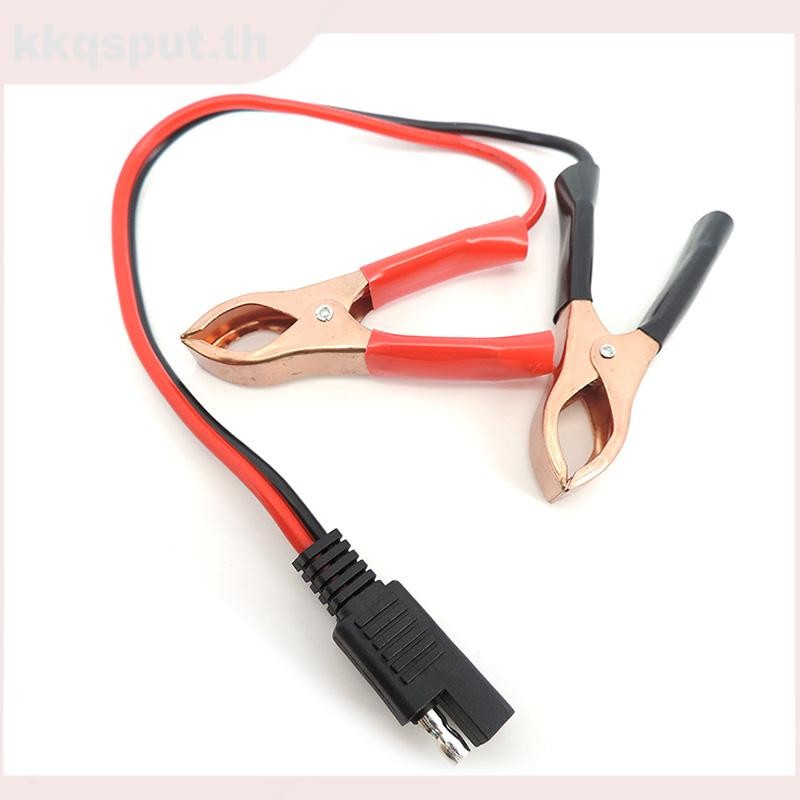 14AWG 36 ซม.2Pin SAE Quick Disconnect Connector ปลั๊กแบตเตอรี่จระเข้จระเข้คลิปสาย Clamps สายไฟ THK2