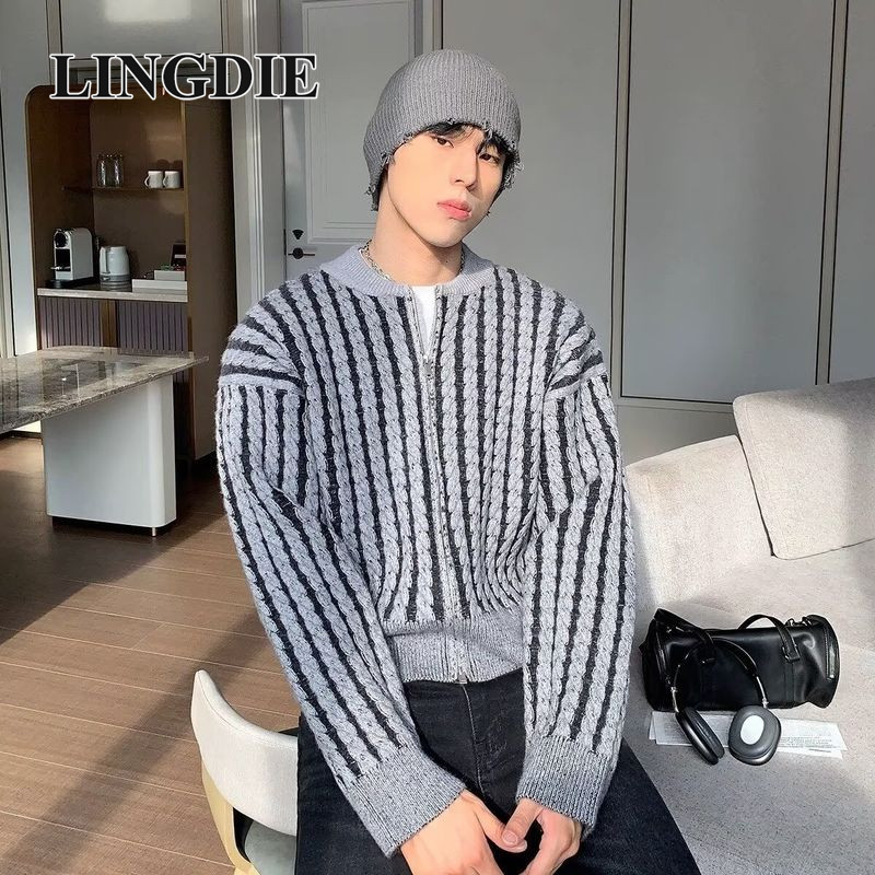 เสื้อกันหนาวผู้ชาย ดีไซน์หรูหรา .Zip สำหรับการสวมใส่วันธรรมดา