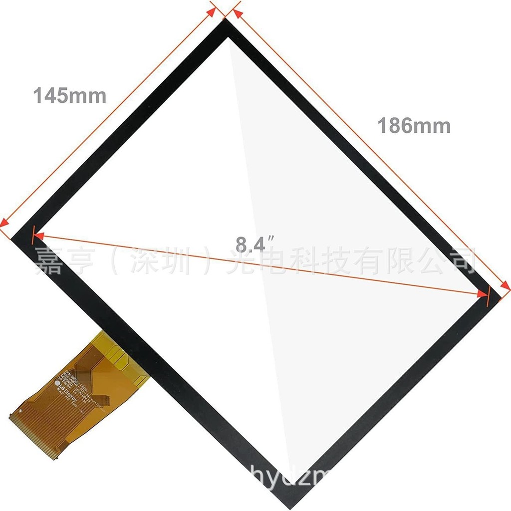 LA084X01-SL01 LA084X01-SL02 Jeep Dodge Chrysler นาฬิกาดิจิตอลหน้าจอสัมผัส 4.6