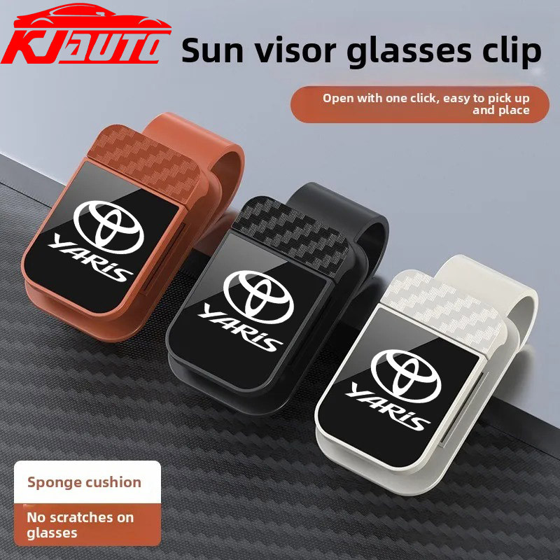 Toyota Yaris รถแว่นตาคลิป Sun Visor แว่นตากันแดด & ใบเสร็จรับเงินสําหรับ Yaris G3 XP130 XP150 G4 XP2