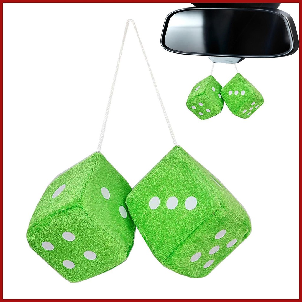 Fuzzy สําหรับกระจกรถกระจกมองหลังตุ๊กตานุ่มและ Fuzzy รถ Charm ภายในเครื่องประดับสําหรับรถเก๋งรถบรรทุก