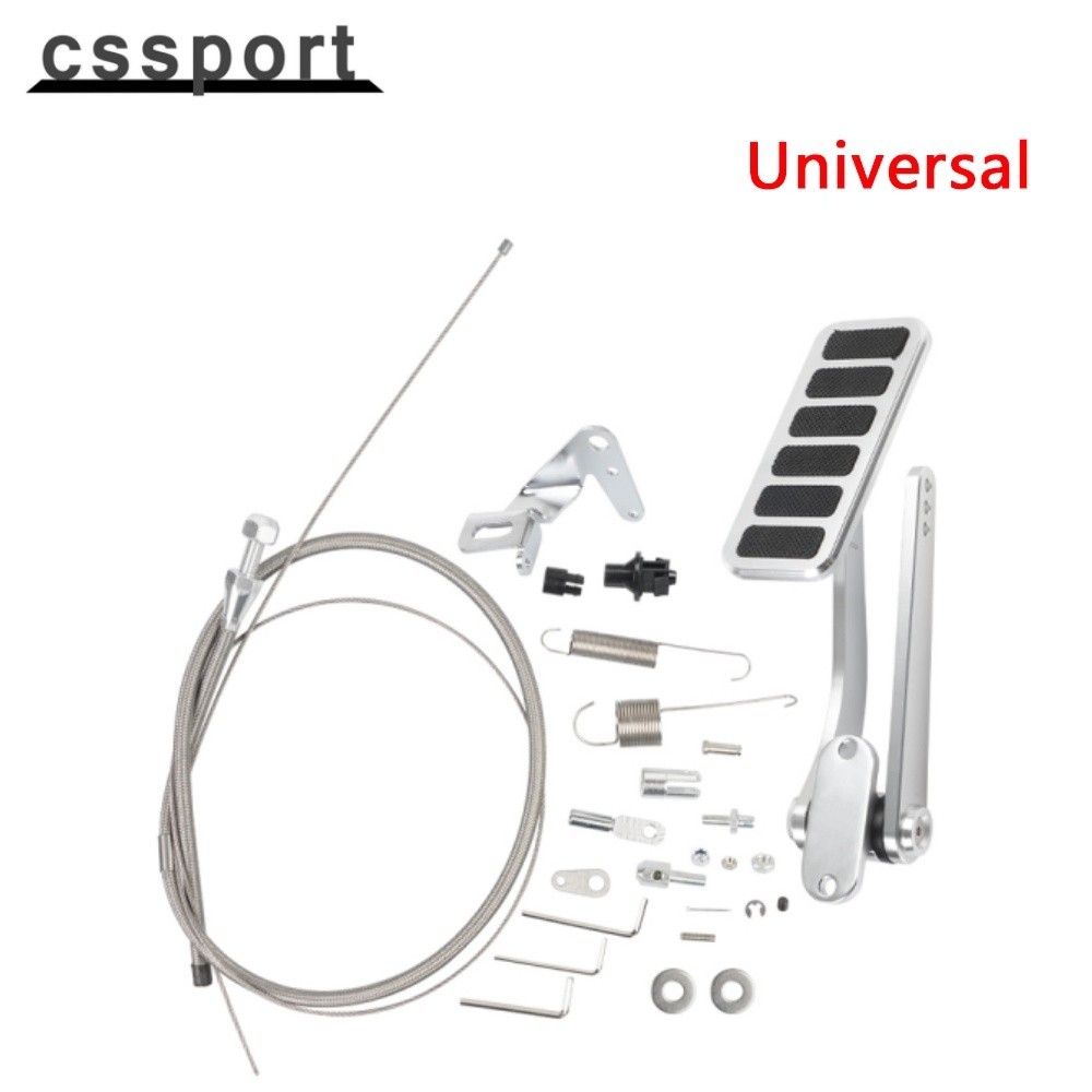 Universal Billet อลูมิเนียม Street คันเร่งแก๊ส Pedal Firewall Mount สําหรับช่วงกว้างคลาสสิกรถยนต์ Hot Rods Street Rods