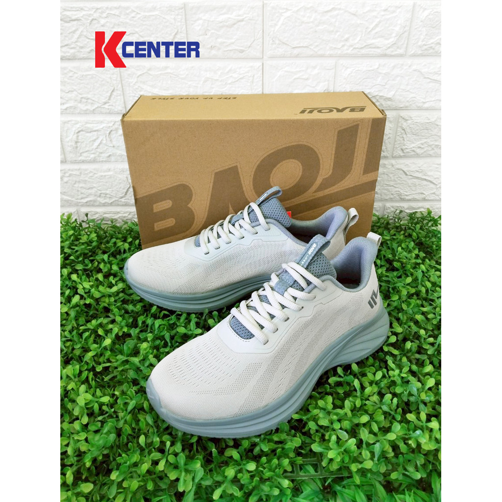 Baoji รองเท้าผ้าใบ รองเท้าวิ่งผู้ชาย รุ่น BJM924 สีเทา/น้ำเงิน Size 41-45
