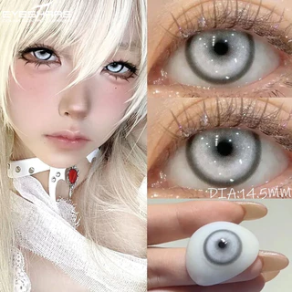 [จัดส่งจากประเทศไทย] EYESHARE 1 คู่สีฟ้าคอนแทคเลนส์น่ารักตาคอนแทคเลนส์ความงามฮาโลวีนคอสเพลย์แต่งหน้า Eye 14.5 มม.