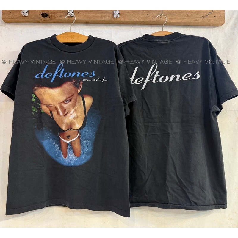 DEFTONES around the fur bio soft เสื้อวินเทจ เสื้อทัวร์ วงร๊อค heavy vintage shirt