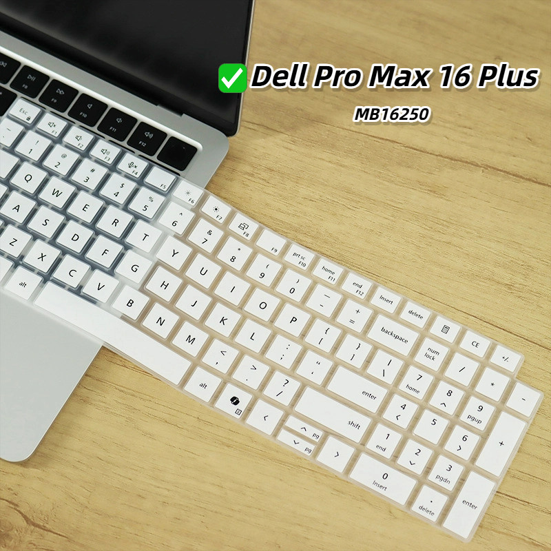 ฟิล์มคีย์บอร์ดสําหรับ Dell Pro Max 16 Plus MB16250 ซิลิโคนแล็ปท็อปแป้นพิมพ์ป้องกันโน้ตบุ๊คผิวแป้นพิมพ์กันน้ํา