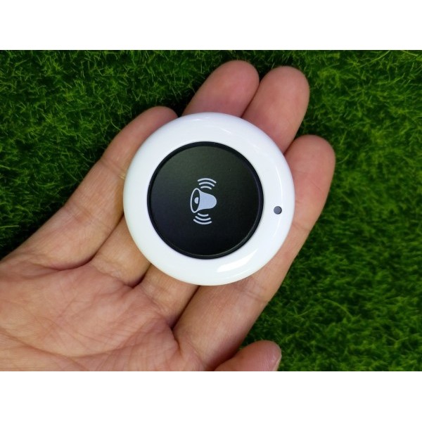 กระดิ่งสีดํารีโมทคอนโทรลปุ่มฉุกเฉินเครื่องส่งสัญญาณติดรีโมทคอนโทรล EV1527 รหัสการเรียนรู้รีโมทคอนโทร