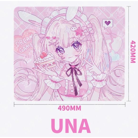 Dream Gamer UNA V3 LUV Rubber Base Gaming Mousepad Anime (Control-Hybrid) VAXEE PA Surface