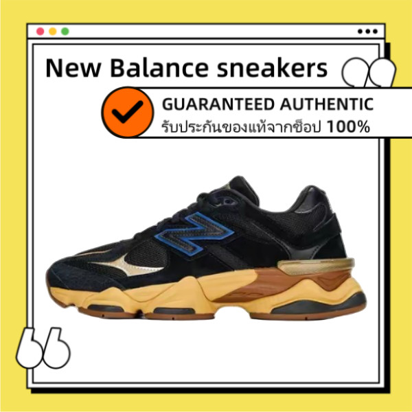 ของแท้ 100% NEW BALANCE 9060 NB9060 U9060RE Black Unisex รองเท้าผ้าใบสำหรับผู้ชาย และผู้หญิง