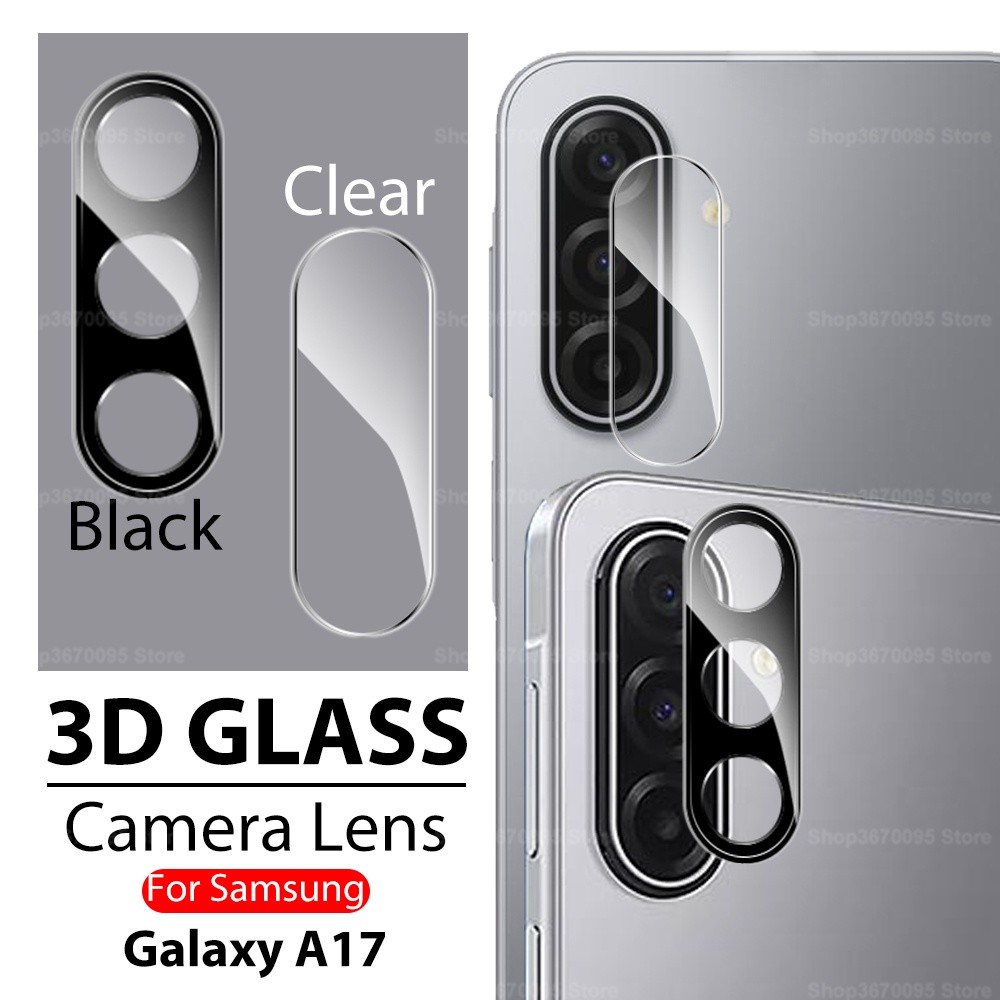 1-3Pcs Clear Protector เลนส์สําหรับ Samsung Galaxy A17 5G สีดํากล้องป้องกัน Flim Samsung A17 a17 gal