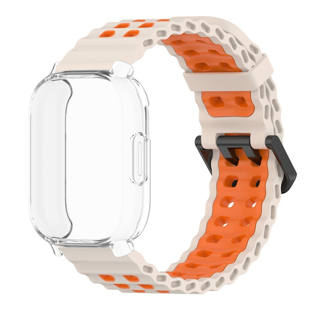 Case + Strap สําหรับ Redmi Watch 5 active/5 Lite ฝาครอบหน้าจอ TPU Soft Shell และ Breathable ซิลิโคน Sport Band - รูปที่ 5