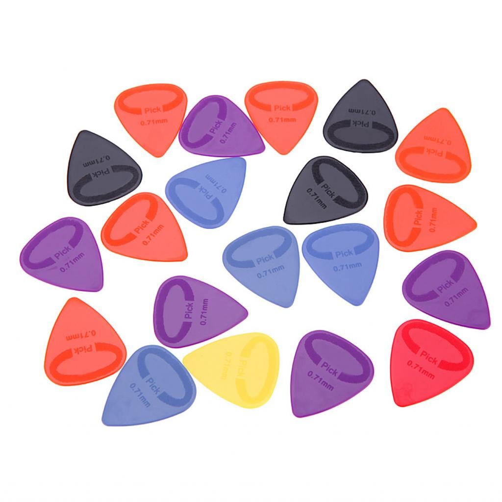 First_Mall-ph Alice AP-G 20 ชิ้น 0.71 มม. Projecting Nylon Guitar Picks Plectrums