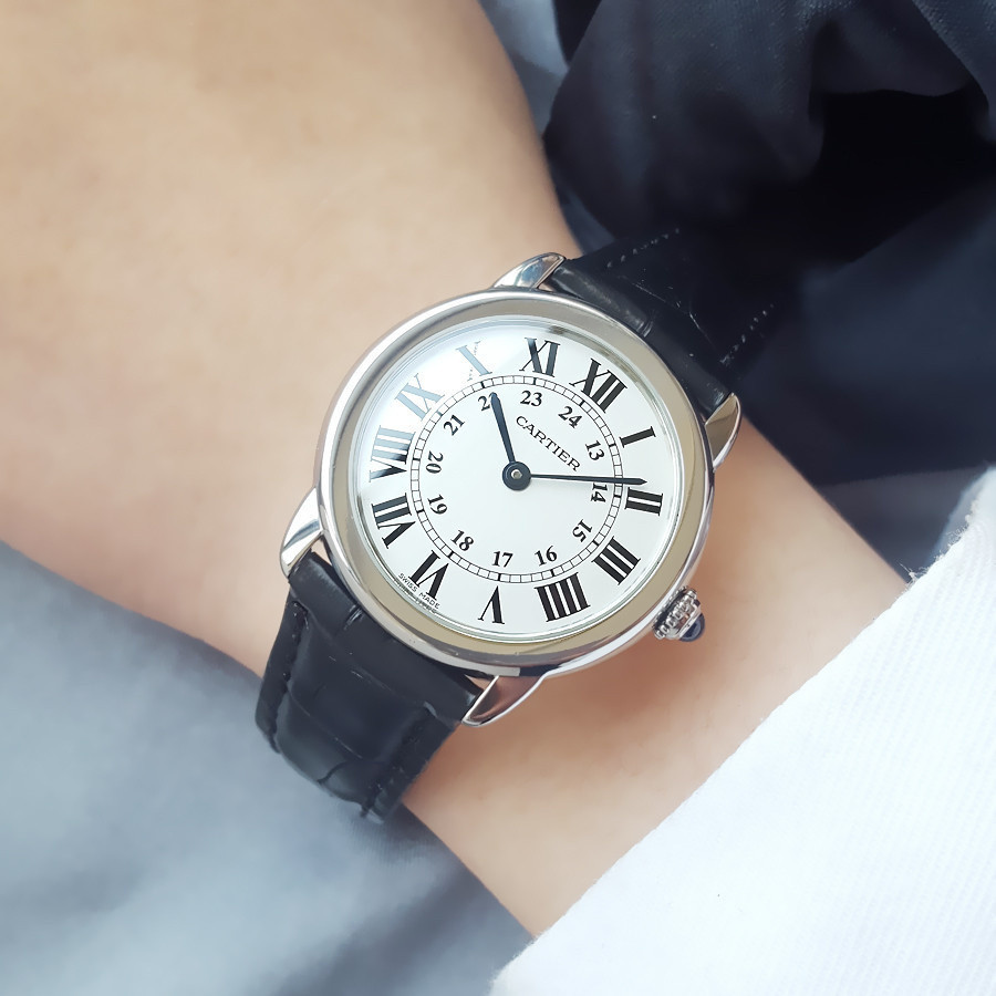 นาฬิกาข้อมือ 29mm Quartz Series solo Cartier London Ladies Watch Cartier Watch CARTIER