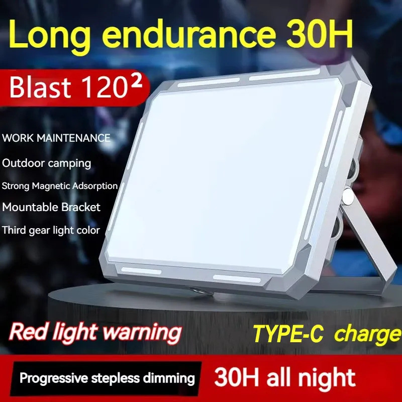 LED Camping Tent Light Rechargeable Searchlight High Power Outdoor Emergency Lighting Waterproof Por