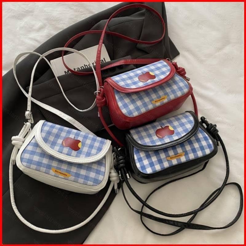 Checkered Crossbody Bag สําหรับผู้หญิง อเนกประสงค์ เวอร์ชั่นเกาหลี SN4