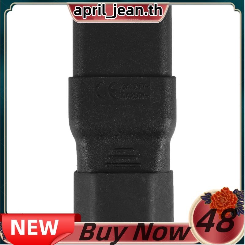 PDU UPS Power IEC ชาย C14 ถึงหญิง C19 อะแดปเตอร์ IEC C19 ถึง C14 Connector