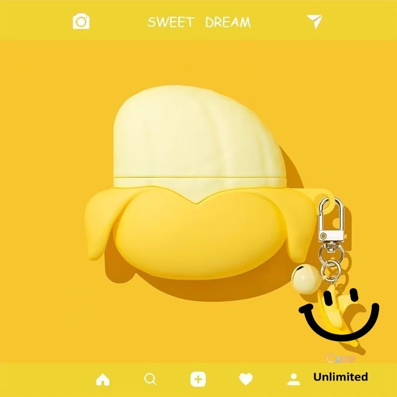 สําหรับ GOOJODOQ J228 J229 เคส Case เคสหูฟังบุคลิกภาพจําลองกล้วย