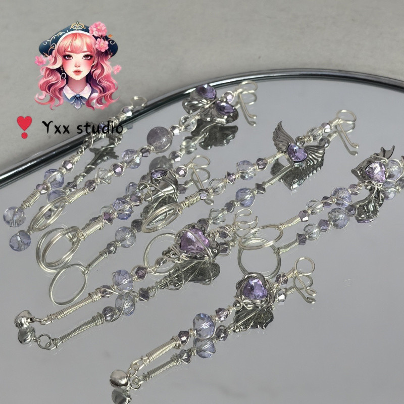 ️ ️ Yxx studio Purple Series {ที่ใส่ซิการ์} คลิปหนีบบุหรี่แบบใช้มือแบบปรับได้/ที่ใส่บุหรี่/ที่ใส่บุหรี่แบบมือถือ/มือรมควันป้องกันกลิ่น