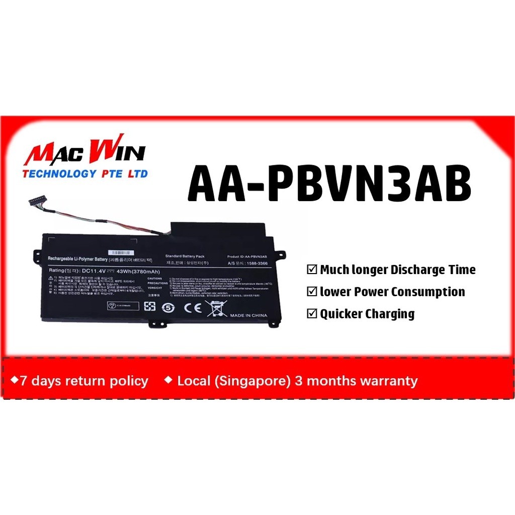 APBVN3AB AAPBVN2AB แบตเตอรี่แล็ปท็อปสําหรับ Samsung BA4300358ก 15883366 NP370R4E NP370R5E NP470R5E N