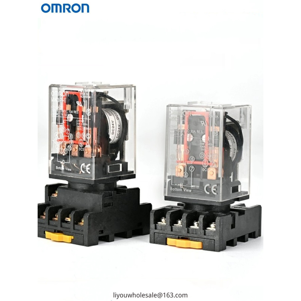 Omron MK2PI MK3PI รีเลย์ขนาดเล็กกลาง 24V 11 Pins MK2P-1 MK3P-1 (พร้อมฐาน)
