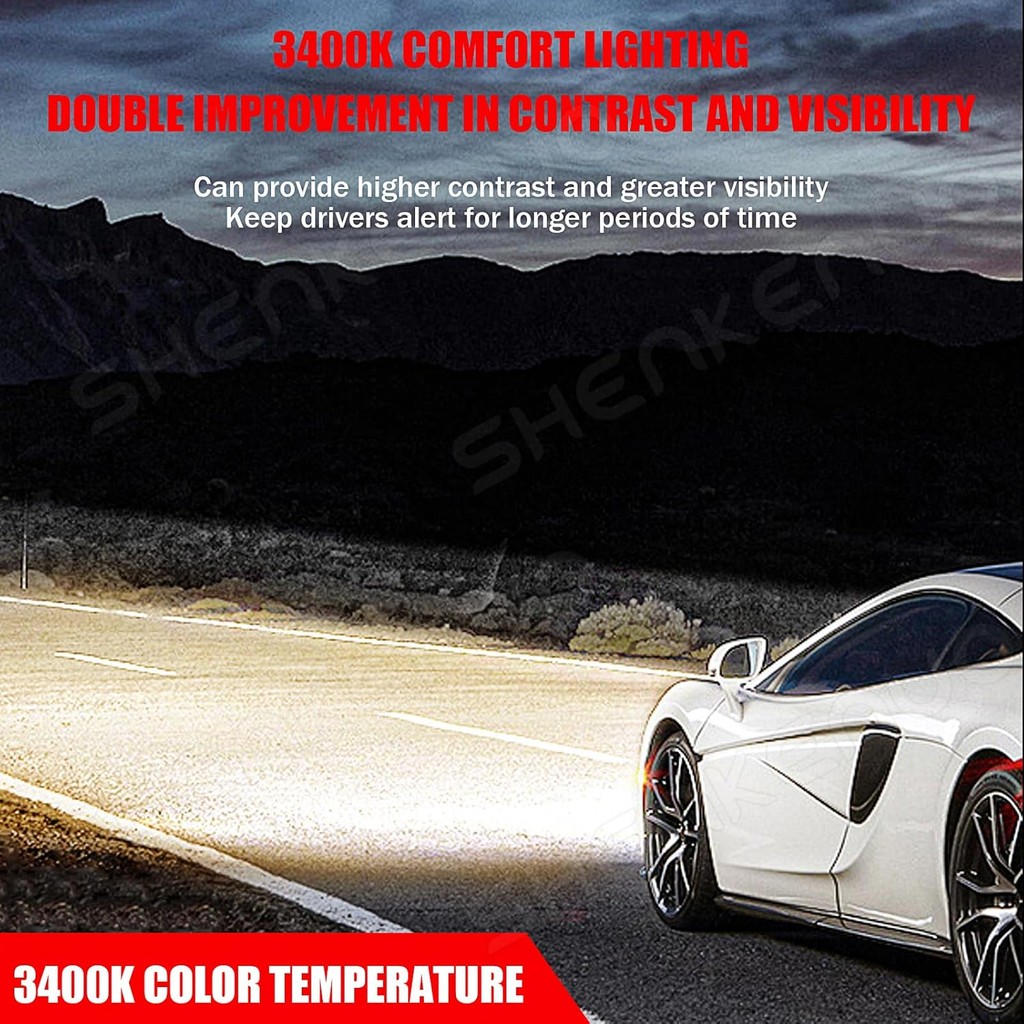 OQSNCV Fit สําหรับ Hyundai Sonata 2011 2012 2013 2014 หลอดไฟหน้าฮาโลเจน, H7 High Beam + H7 Low Beam 