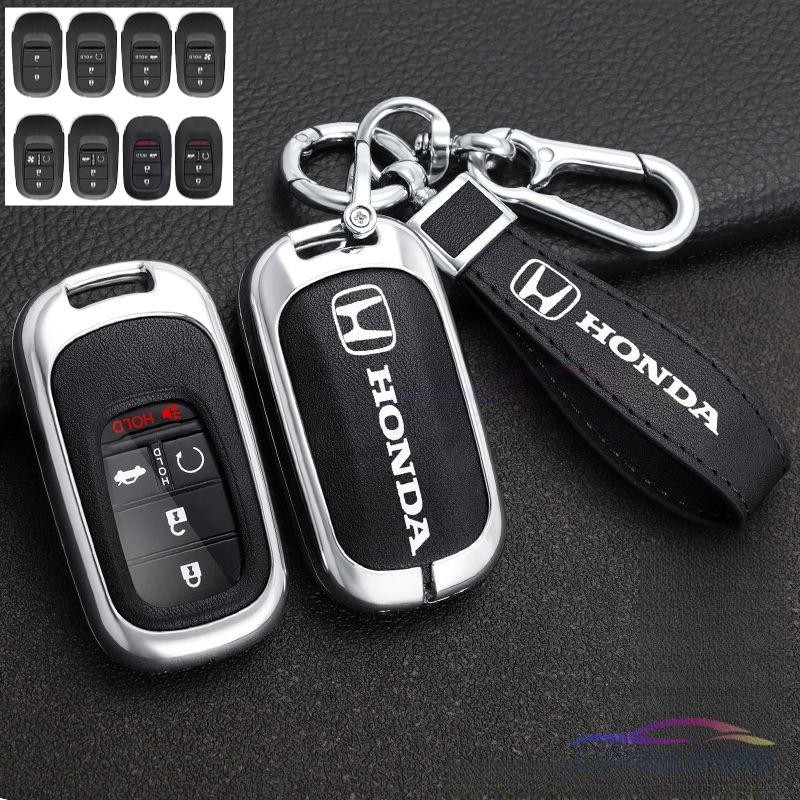 สังกะสีหนังกุญแจรถสําหรับ Honda HRV 2022-2025 HRV RS Civic RS HEV Civic FE 2025 CRV Vezel ฝาครอบกุญแ